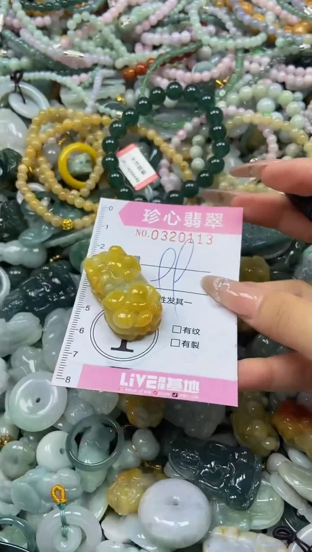 翡翠未镶嵌颈饰闪购0320113