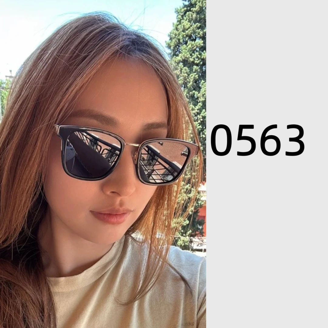 0563【55口-21-150】新款复古方形太阳镜男女通用开车遮阳时尚墨镜