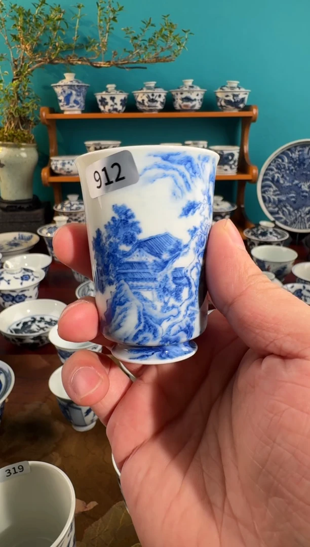 H*不二说瓷纯手绘杯
