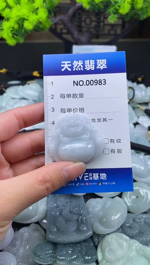 颈饰未镶嵌翡翠天然缅甸翡翠983