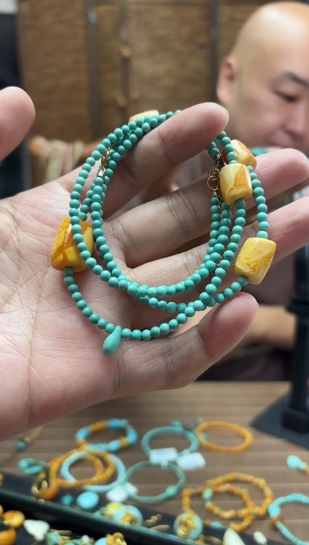 未镶嵌绿松石珠宝奇石套装