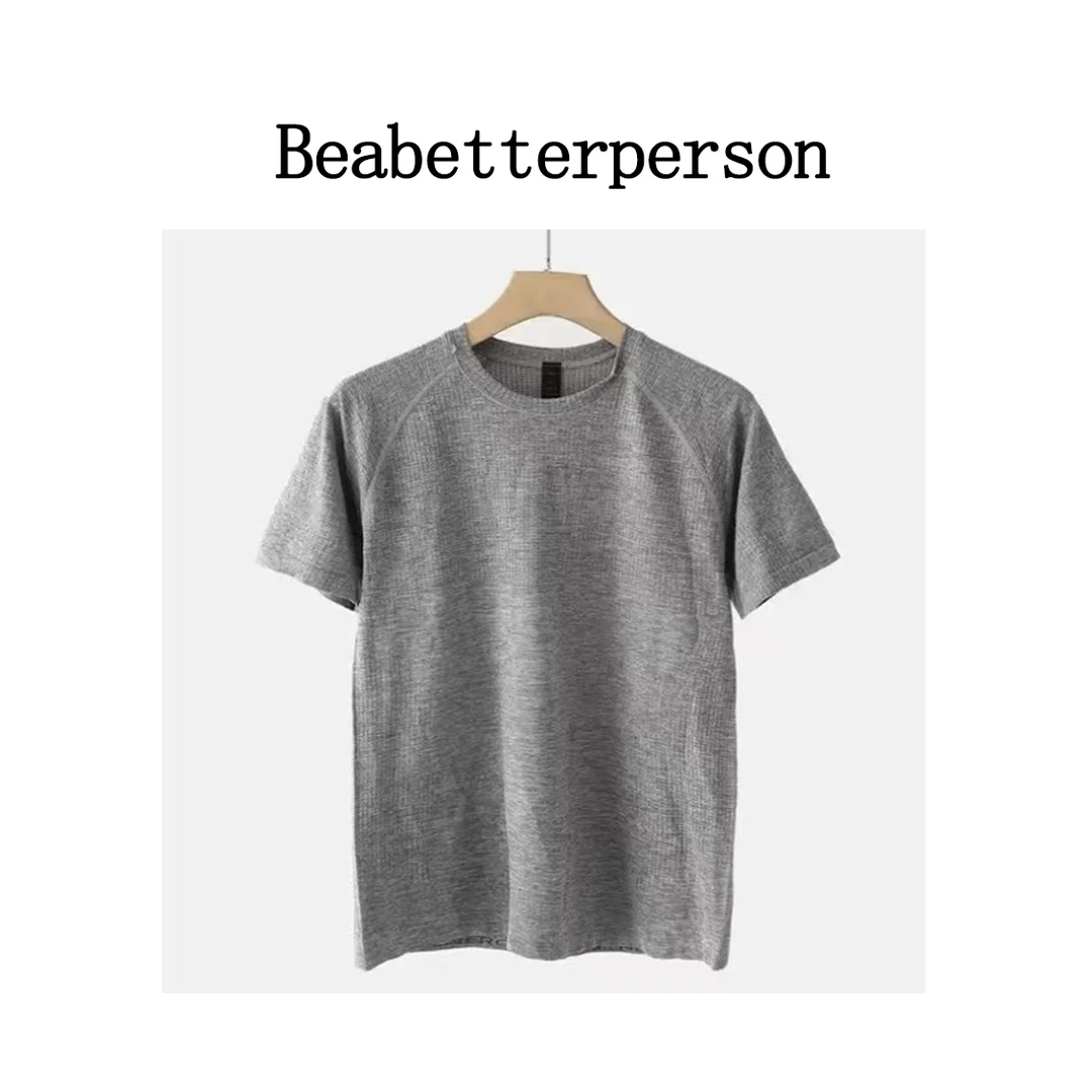 LU对版户外运动高弹速干纯色短袖T恤