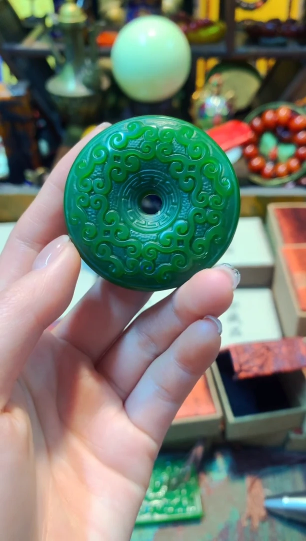 【闪购商品】和田玉（碧玉）挂件未镶嵌主播推荐主播推荐