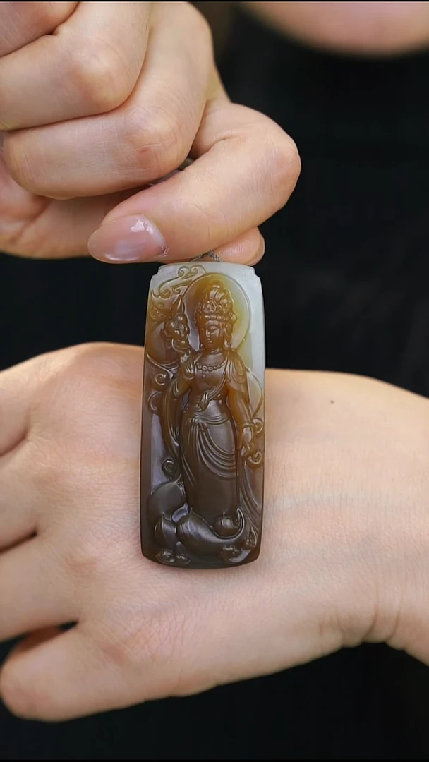 吊坠(不含链)未镶嵌和田玉和田玉吊坠