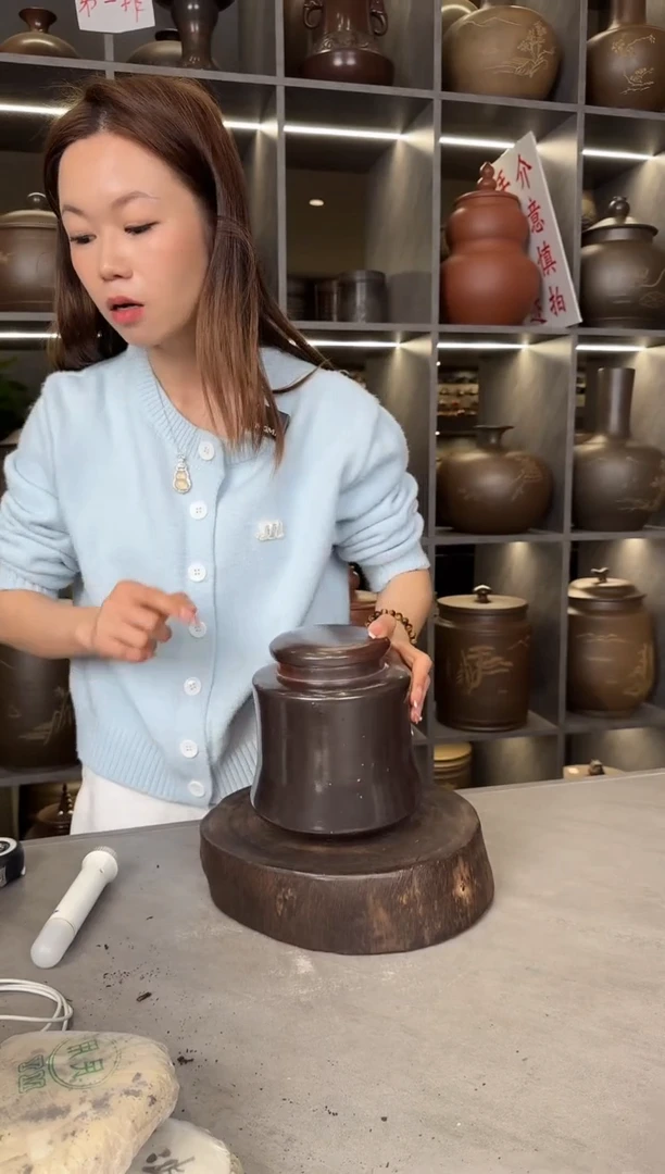 【闪购商品】罐本陶手作泥兴陶一斤装茶叶罐瑕疵气泡