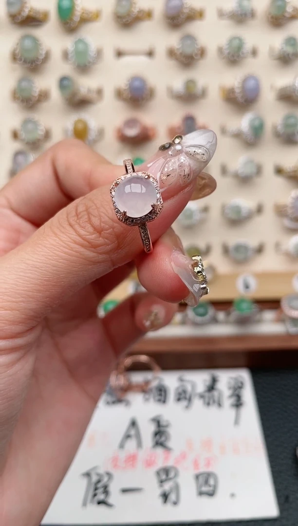 【闪购商品】翡翠戒指银S925镶嵌1111
