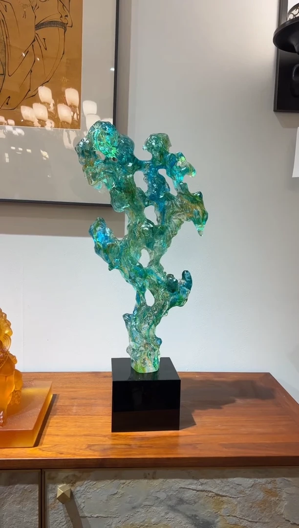 【闪购商品】摆件CML003大号太湖石+黑色高底座