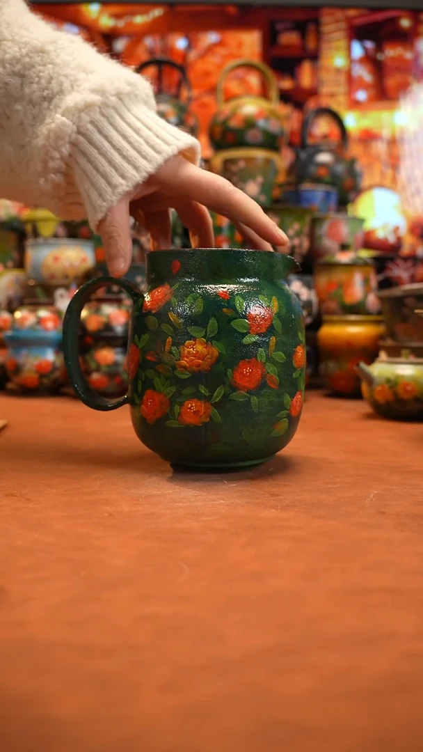 油画   釉下彩  杯子