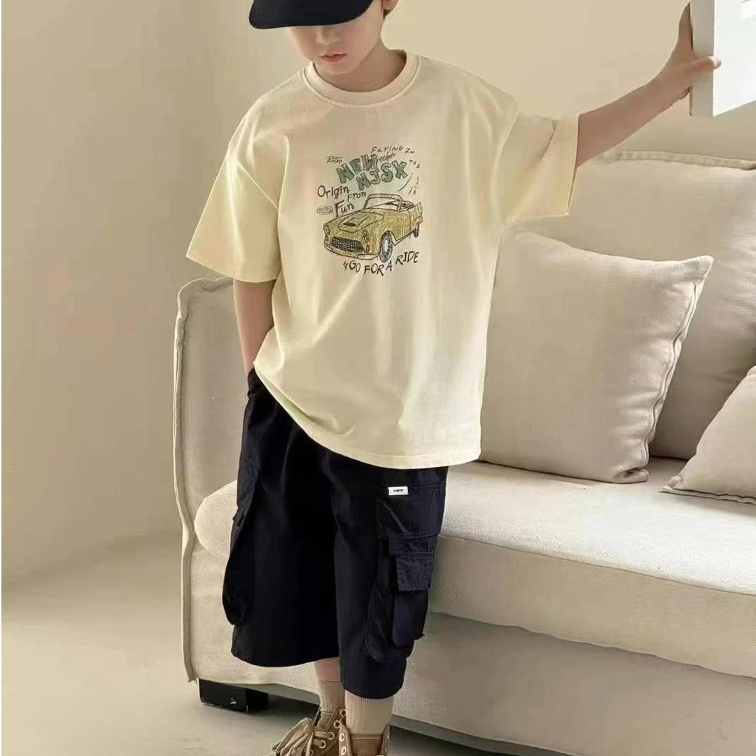 《昊妈家》洋气时尚休闲夏季短袖9851