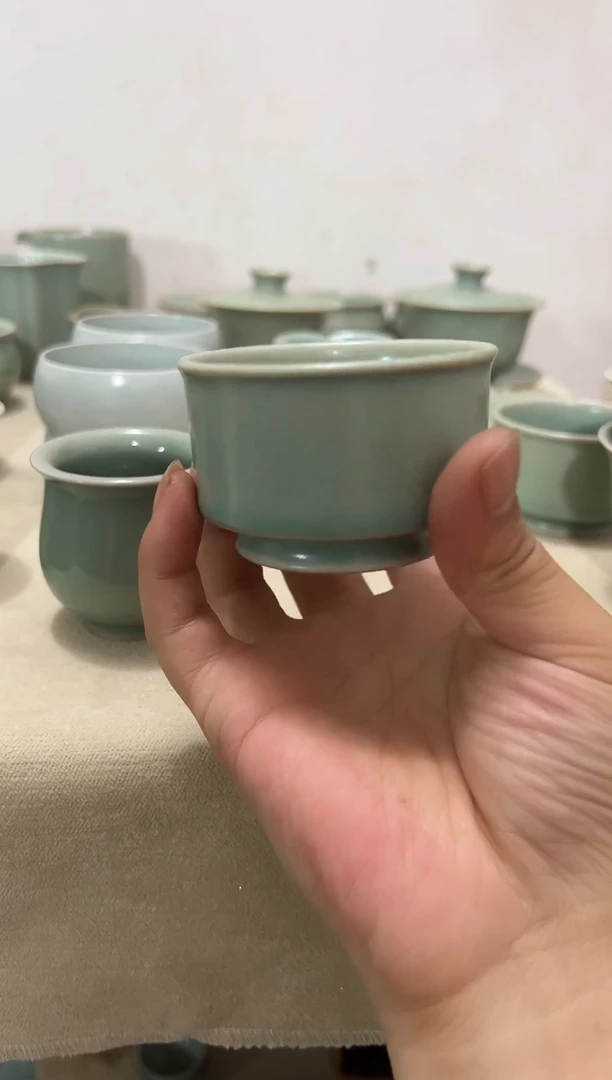 摆件微瑕仿古釉主人杯