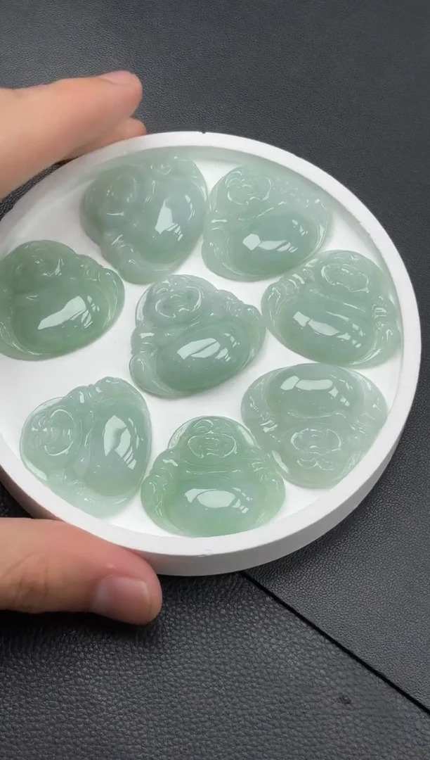 未镶嵌挂件翡翠佛公/多样性发一件