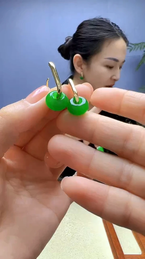 颈饰14K金镶嵌翡翠丹丹diy劲饰