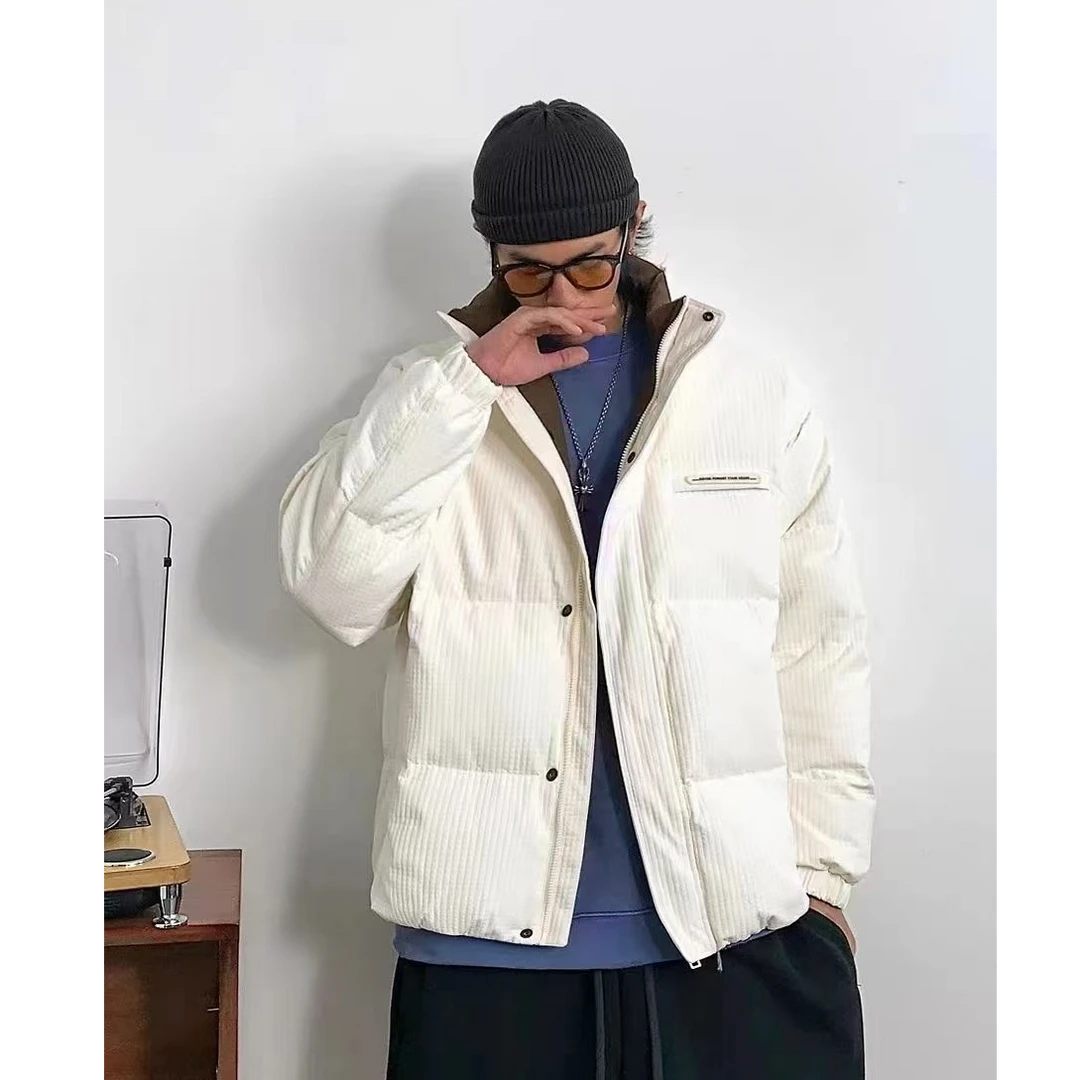 『光头臻选』冬季高品质户外百搭休闲时尚保暖加厚立领外套-3377