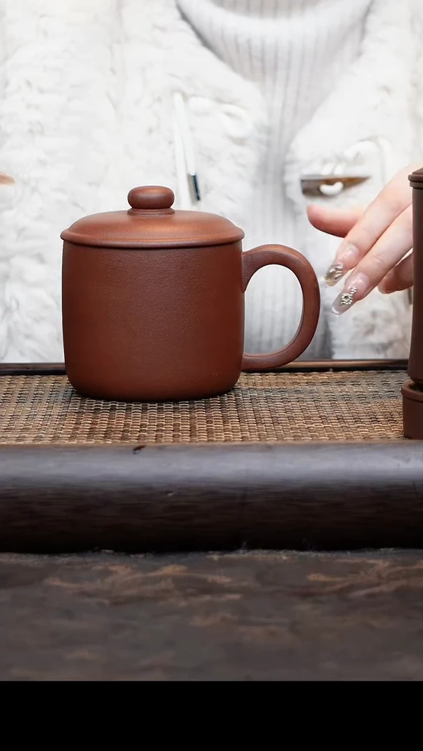 【闪购商品】紫砂茶杯底槽清老板杯