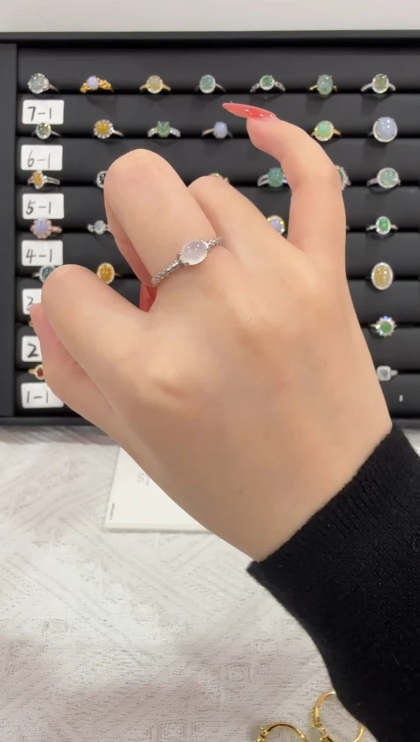 银S925镶嵌戒指翡翠027