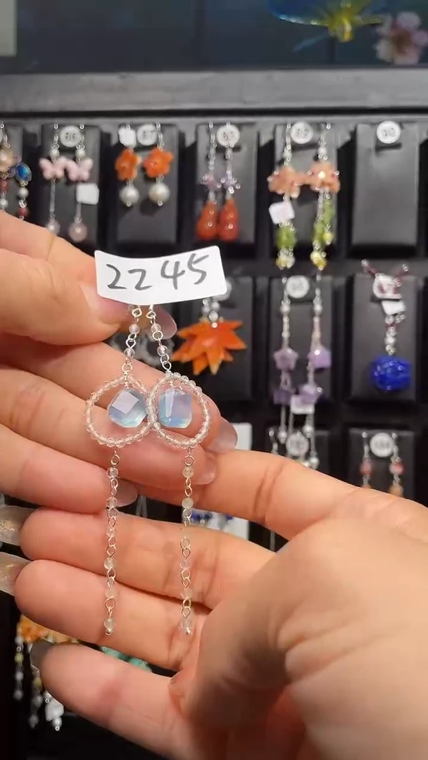 银S925镶嵌耳饰紫晶喜欢拍