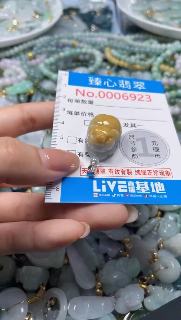 吊坠(不含链)未镶嵌翡翠6923