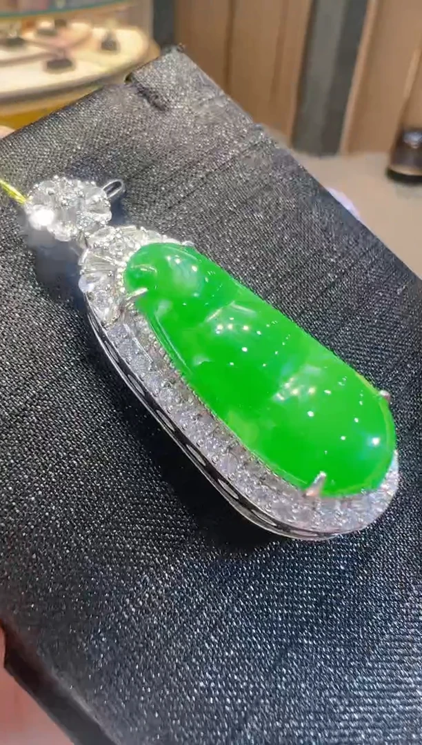 【闪购商品】翡翠吊坠(不含链)银S925镶嵌