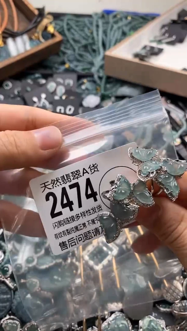 【闪购商品】翡翠颈饰未镶嵌多样性发其一2474