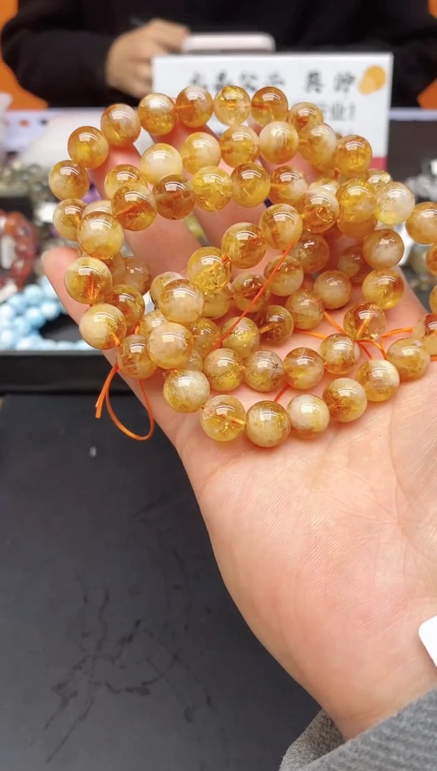 【闪购商品】水晶手串未镶嵌A64 黄阿塞