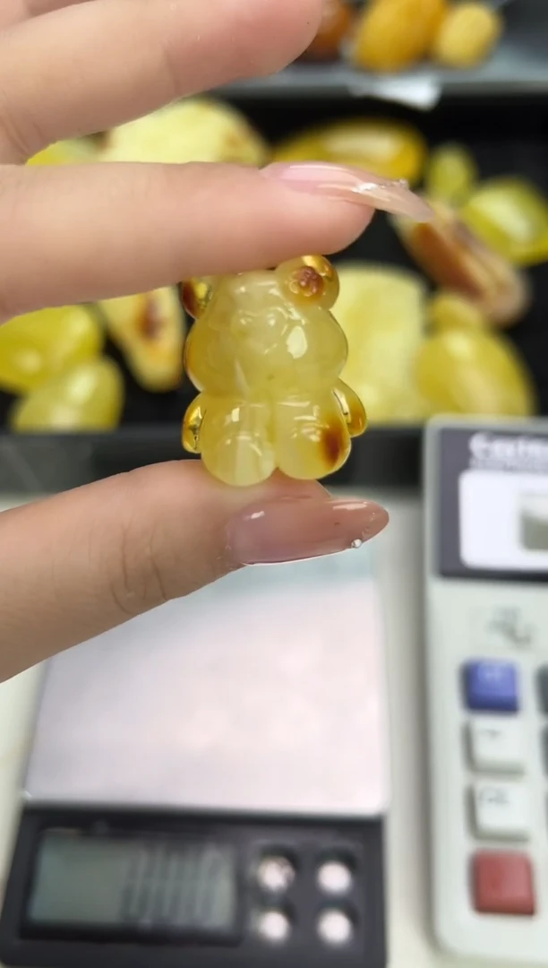 裸石琥珀未镶嵌琥珀蜜蜡吊坠