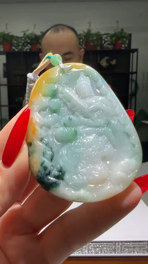 【闪购商品】翡翠颈饰未镶嵌天然翡翠A货吊坠