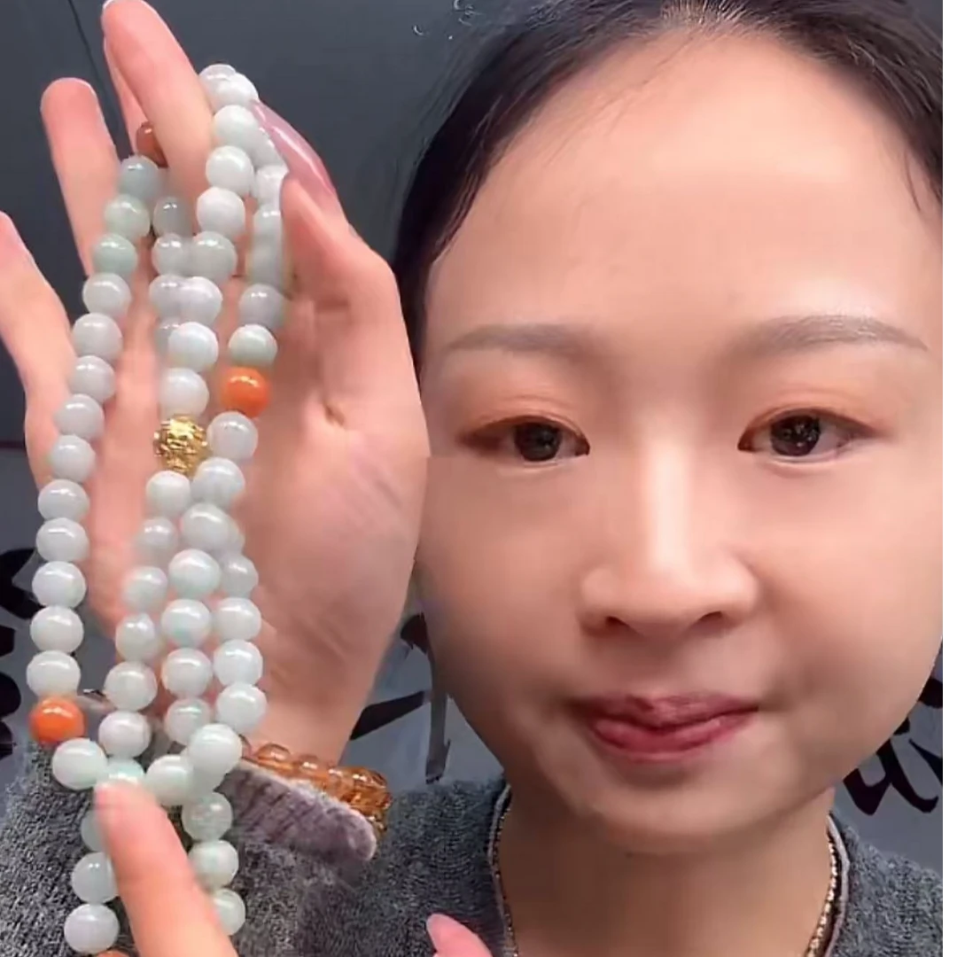 苏木木珠宝天然翡翠珠链多样性发货发一件4966/58