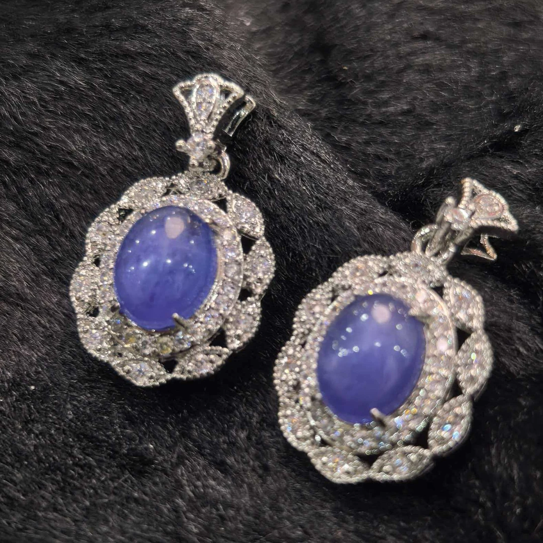 面面来财珠宝CT11367璀璨星光蓝坦桑石吊坠-配链-多样性只发一件