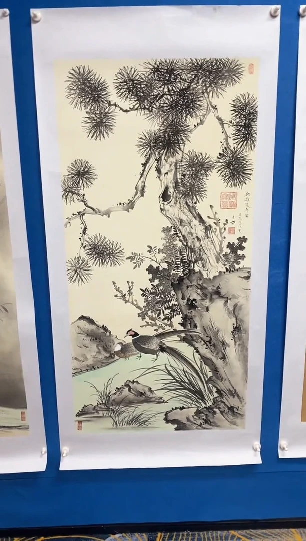 【闪购商品】国画张巨富   4尺花鸟6