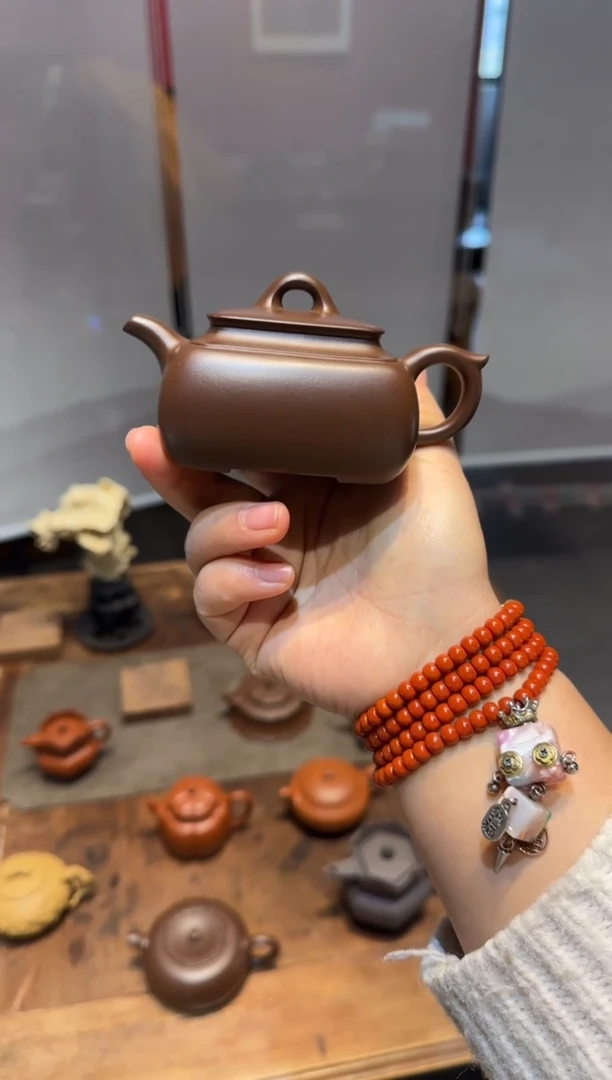 茶壶紫砂阿*长四方 紫砂壶