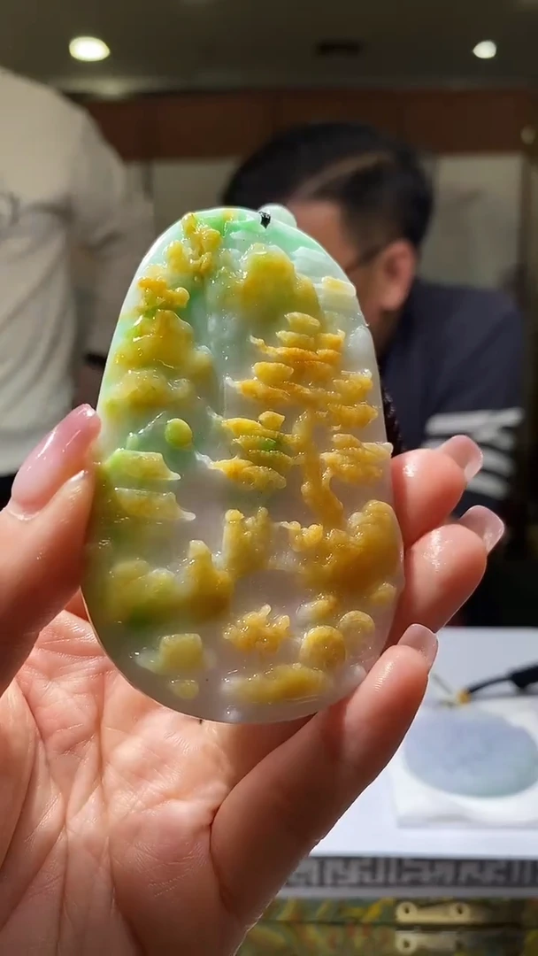 【闪购商品】定制翡翠未镶嵌38/0304/W/山水