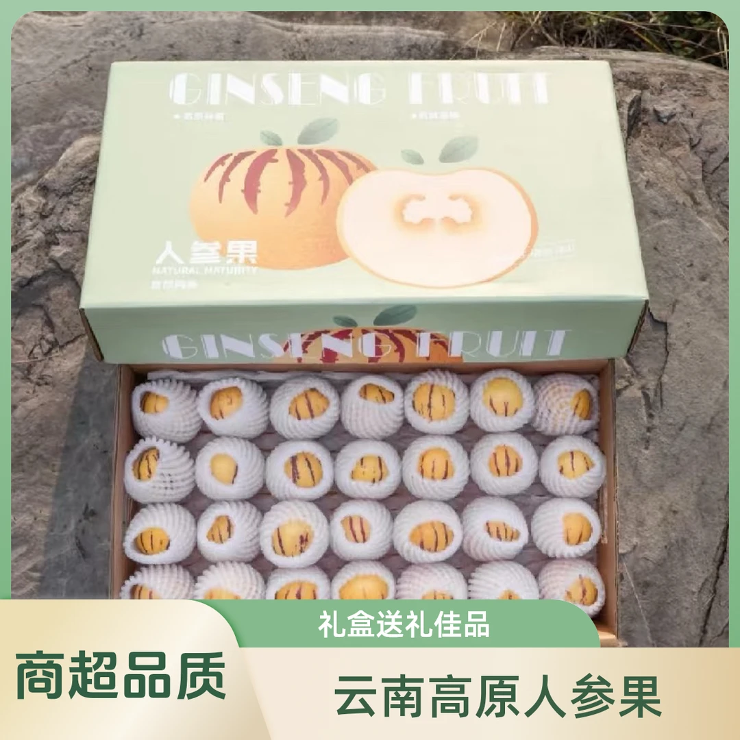 【云南树熟人参果礼盒装】商超品质树上熟黄心黄肉坏果包赔