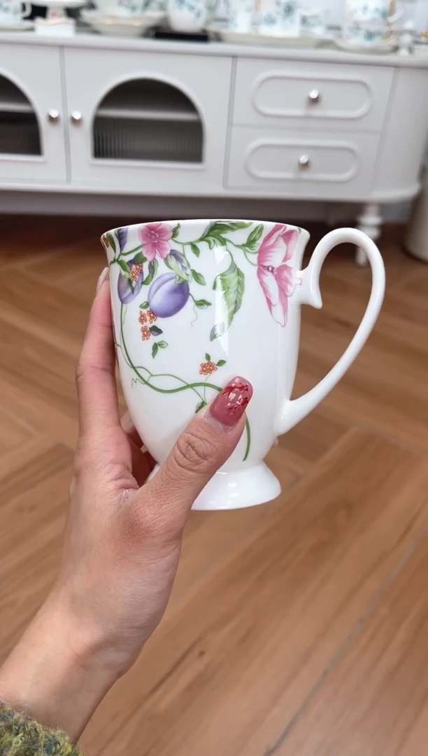 【闪购商品】碗甜梅高骨骨瓷马克杯