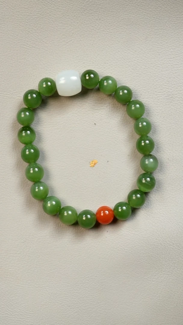 未镶嵌和田玉挂件手链