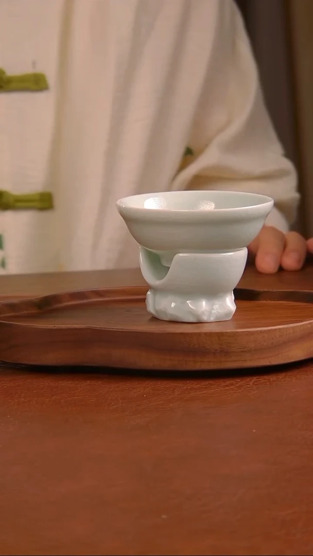 玉青釉 茶漏   516号