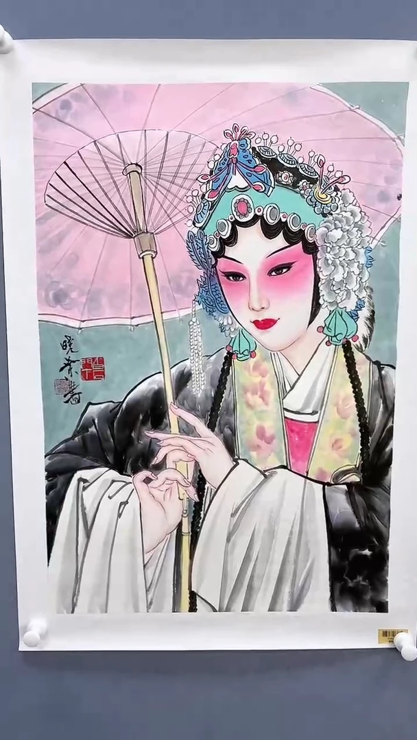 【闪购商品】绘画柳晓叶绘画3平尺戏曲人物