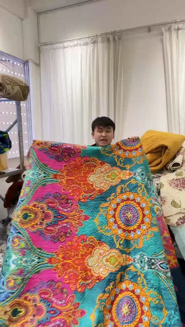 棉200*230纯棉床盖17号微瑕