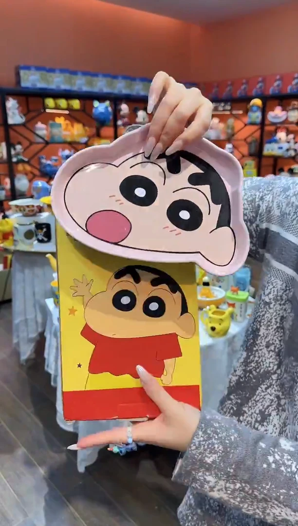 瓷片@@蜡笔小新异形陶瓷水果盘