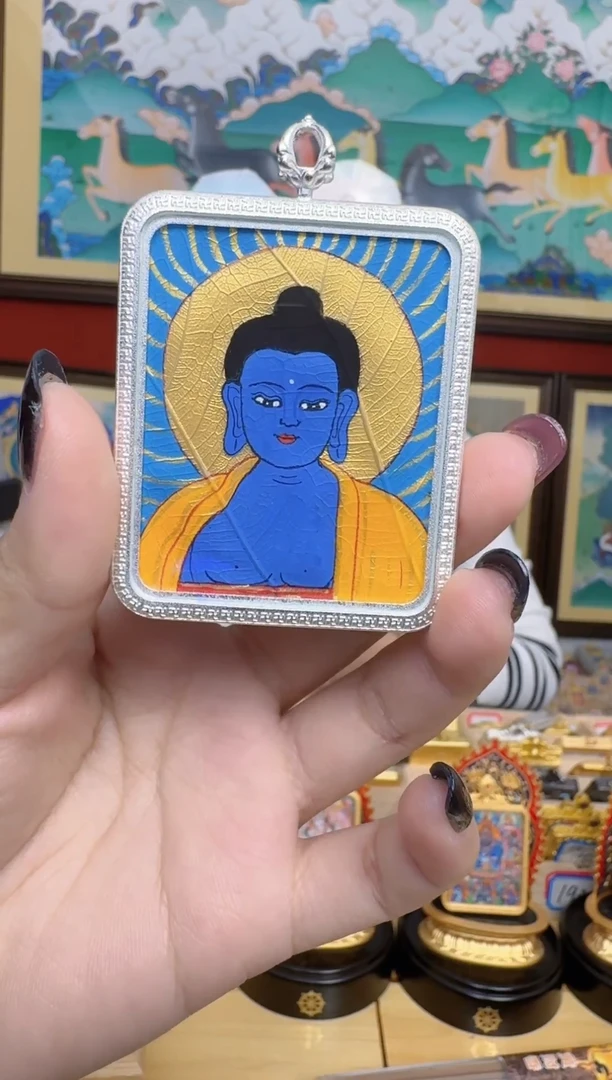 吊坠药老师-热贡纯手绘-刀刀