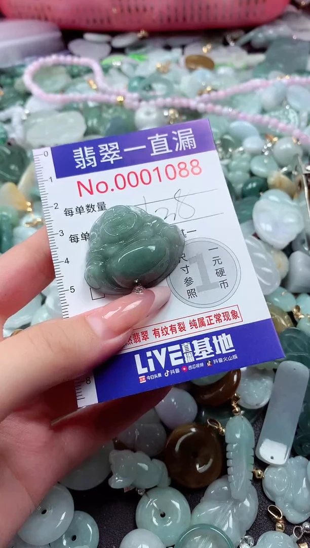 翡翠未镶嵌吊坠(不含链)1088
