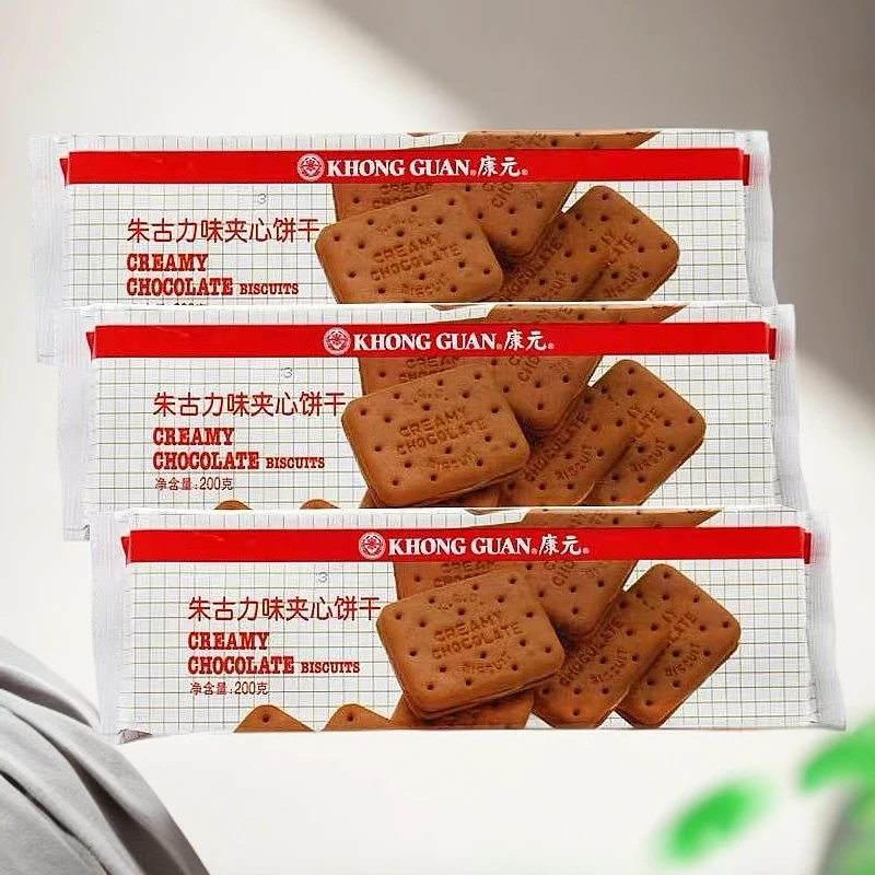 康元朱古力味夹心饼干200克