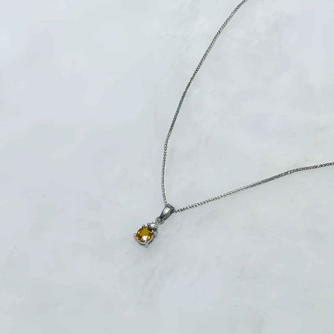 【暹罗珠宝】天然黄宝石吊坠 HBSDZ 1027