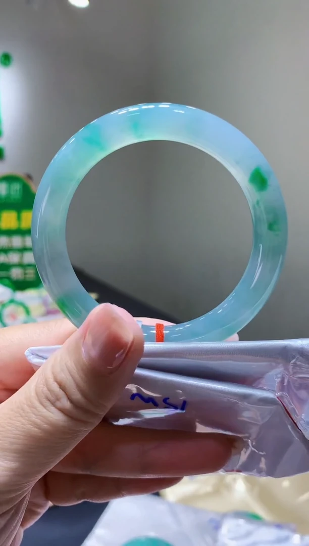 未镶嵌手镯翡翠k56天然A货缅甸翡翠55.1总价15万定金2万