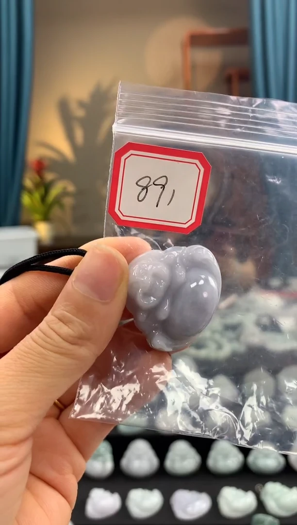 翡翠未镶嵌颈饰佛公891