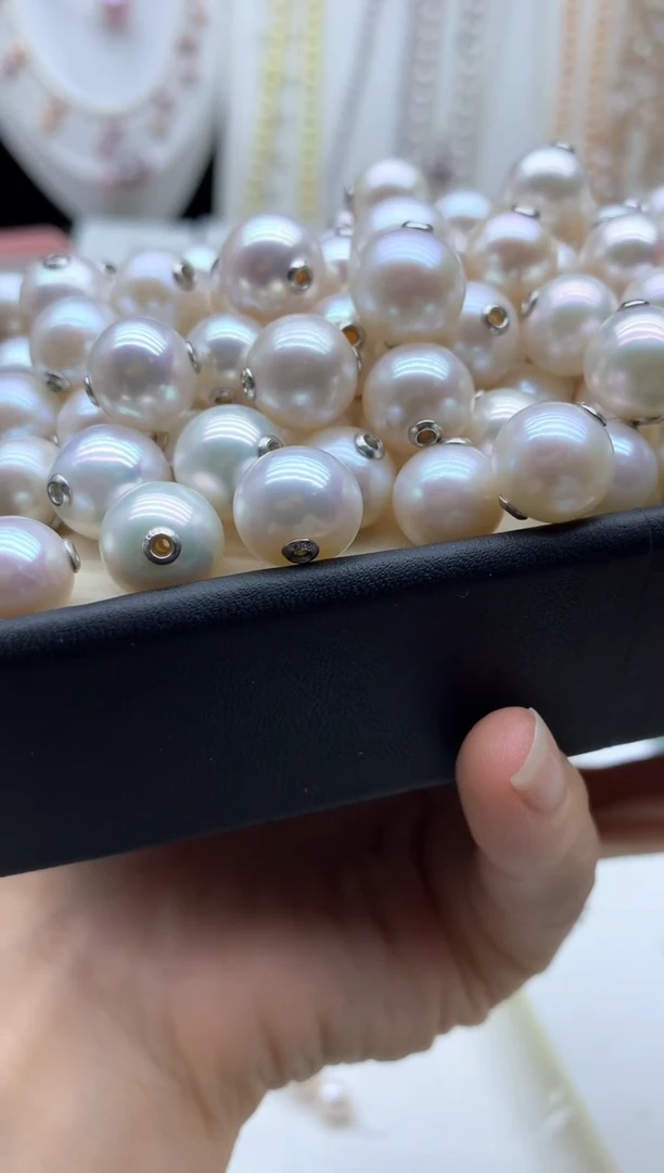 淡水珍珠银S925镶嵌吊坠(不含链)多样性发其一11mm