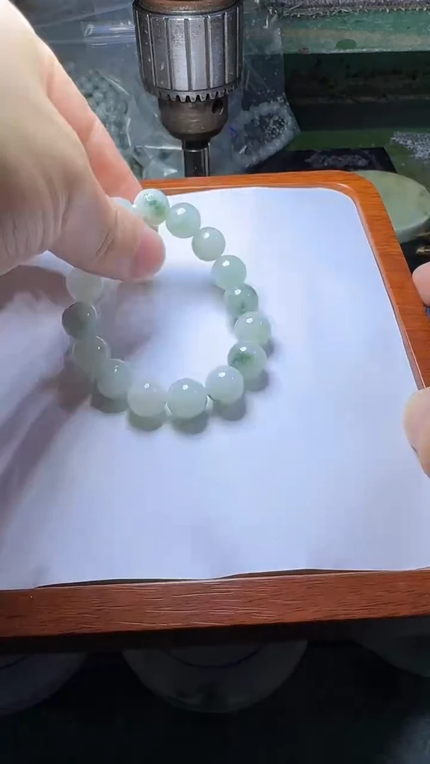 未镶嵌手链翡翠飘花手链12+