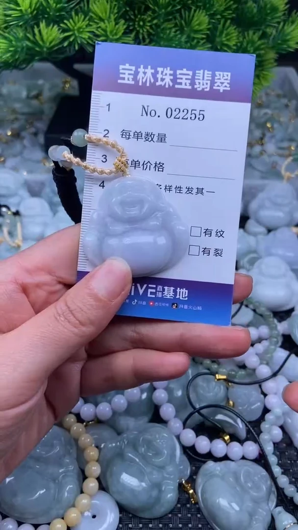 颈饰未镶嵌翡翠天然缅甸翡翠2255