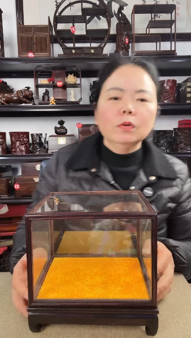 木玻璃罩2老李红木工艺品