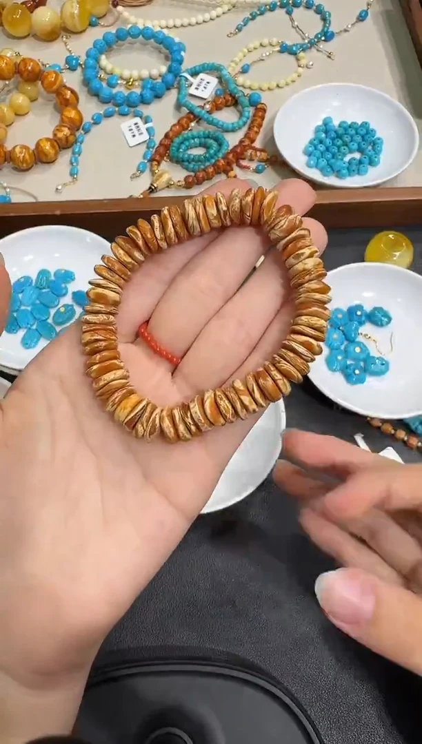 手串琥珀未镶嵌X1119-1195-118