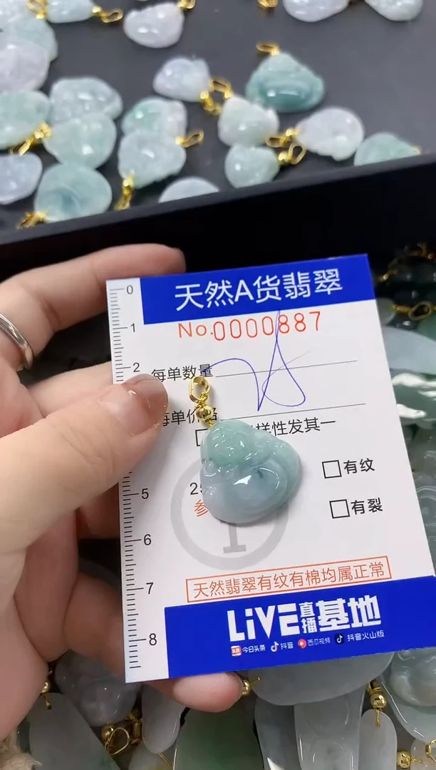 颈饰未镶嵌翡翠天然A货翡翠